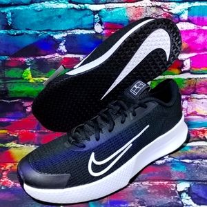 Nike Court Vapor Lite 2 Men's Hard Court Shoes Black/White DV2018-001 Size 9